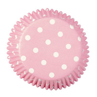 Wilton Light Pink Dots Baking Cups - 75Pk
