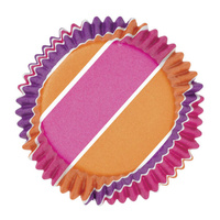 Wilton Pink/purple/orange Stripes Baking Cups - 36Pk