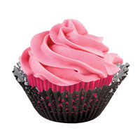 Wilton Black/pink Doily Cups 24 Pack