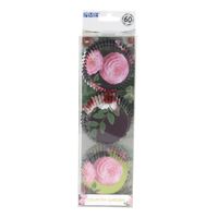 PME Cupcake Cases Foil- Floral 60pk