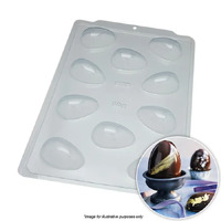 BWB Smooth Egg 50g Chocolate Mould 3 Piece