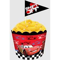 CARS FLAT BAKING CUPS & PICKS