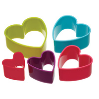 COLOURWORKS HEART COOKIE CUTTER SET