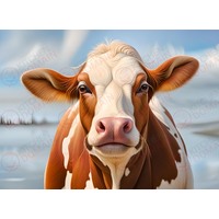 Cow Edible Image #02 - A4