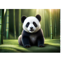 Panda Edible A4 Image - #01
