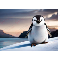 Penguin Edible Image #03 - A4
