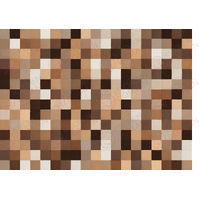 Brown Pixels Medium Edible Image #01 - A4
