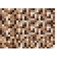 Brown Pixels Small Edible Image #01 - A4