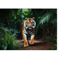 Tiger Edible A4 Image - #02