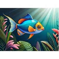 Tropical Fish Edible Image #2 - A4