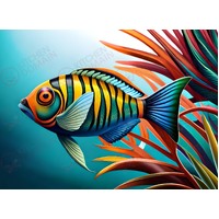 Tropical Fish Edible Image #3 - A4