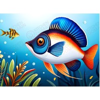 Tropical Fish Edible Image #5 - A4