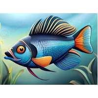 Tropical Fish Edible Image #9 - A4