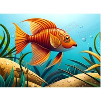 Tropical Fish Edible Image #13 - A4
