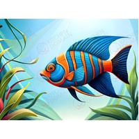 Tropical Fish Edible Image #14 - A4