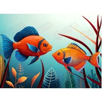 Tropical Fish Edible Image #17 - A4
