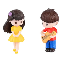 Guitar Boy And Girl Mini Figurine Toppers