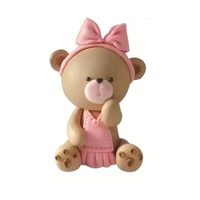 Bear With Pink Bow On Her Head