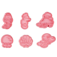 Mermaid fondant/Cookie Stamp Cutter Set