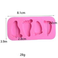 Silicone Baby Feet Mould 9cm