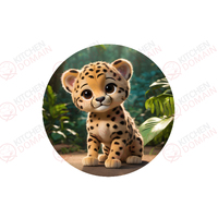 Cheetah Edible Image - Round #01