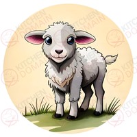 Sheep Edible Image #02 - Round