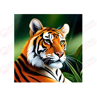 Tiger Edible Image #05 - Square