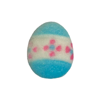 Easter Egg Blue Compressed Sugar Decoration
