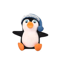 penguin In Blue Hat Decoration Toy