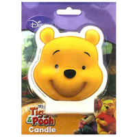 WINNIE THE POOH FACE FLAT CANDLE