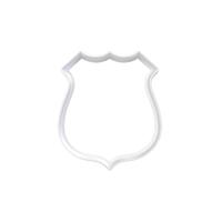 Large Badge Fondant / Cookie Cutter