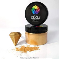 Vivid Shimmer Warm Gold Edible Metallic Dust 50g