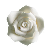40mm White Gumpaste Rose
