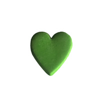 Gumpaste Hearts Medium Green