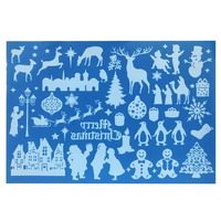 Christmas Silhouette Lace Mat