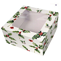 6x6x4 Inch Christmas Cake Box