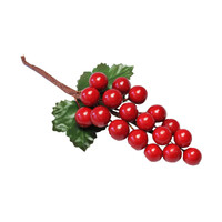 Decoration Berry Cluster Red, 130 x 60mm