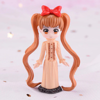 Anime Girl Brown Hair Toy Decoration