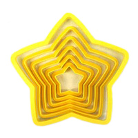 STAR COOKIE CUTTER - 6 PIECE SET