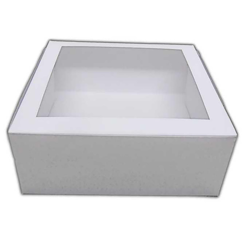 8x8x4 Inch Cake Box - Window