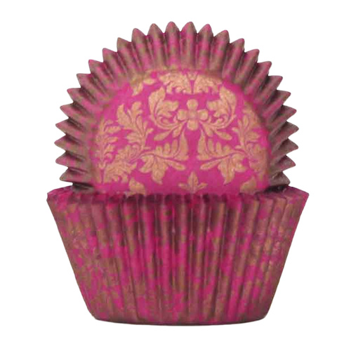 Pink/Gold High Tea 408 Baking Cups - 100 Pack