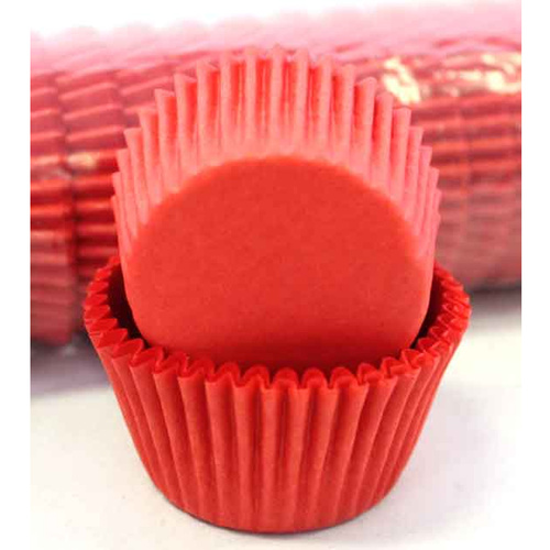 RED CUPCAKE BAKING CASES 4.4CM - 500 PACK