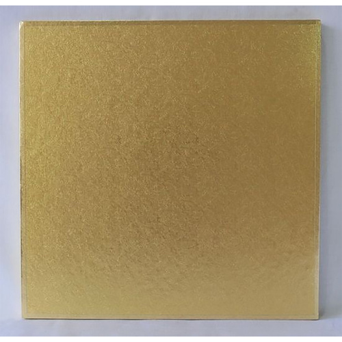 Cake Board Square Polystyrene Gold - 6 Inch