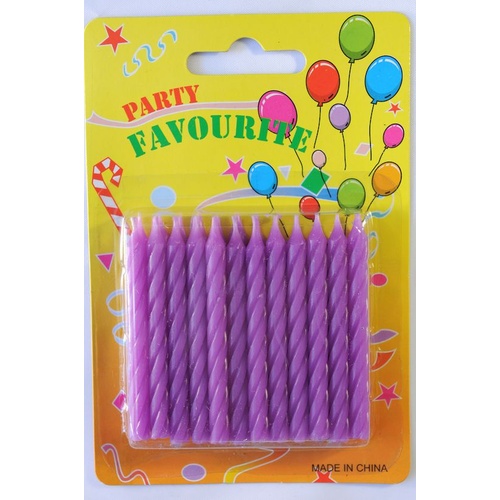 Candle Twist Purple - 24 Pack