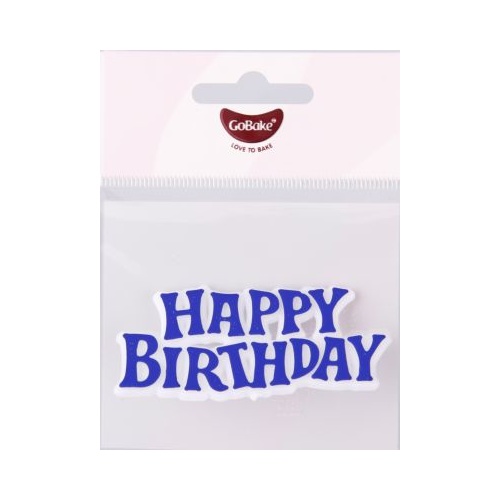 GoBake Blue Happy Birthday Motto