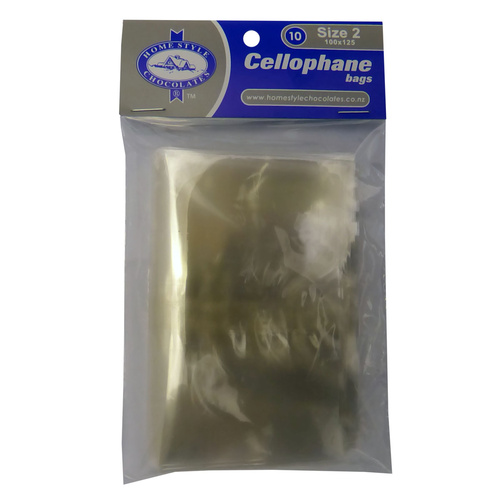 Cellophane Bag Size 2 - 100 x 125mm - 10 Pack