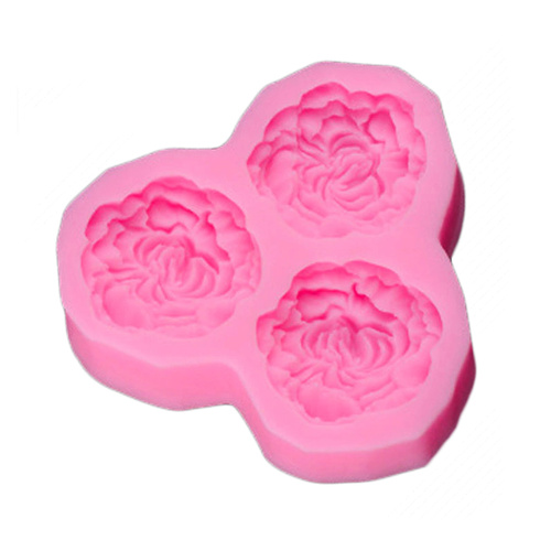 3 Flowers Silicone Fondant Mould
