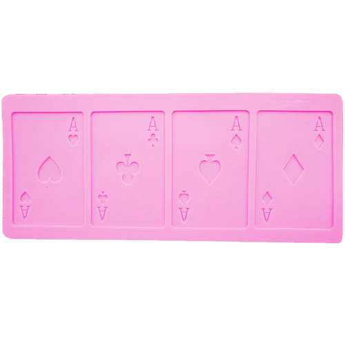 4 Aces Playing Cards Silicone Mould