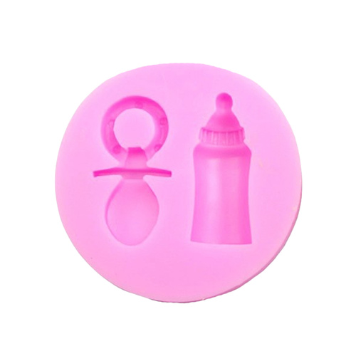 Baby Bottle and Pacifier Silicone Fondant Mould