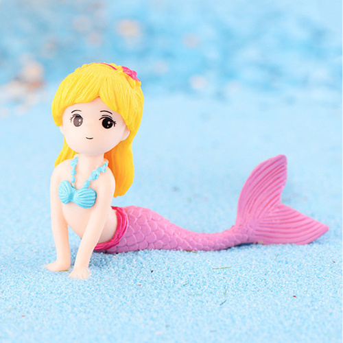 Mermaid Pink Tail Toy Decoration 4.5cm
